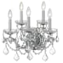 Crystorama Lighting Group Maria Theresa 5 Light 16" Tall Wall Sconce with Swarovski Strass Crystal Accents Polished Chrome