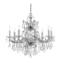 Crystorama Lighting Group Maria Theresa 9 Light 26" Wide Crystal Chandelier with Hand Cut Crystal Accents Polished Chrome
