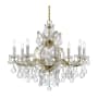Crystorama Lighting Group Maria Theresa 9 Light 26" Wide Crystal Chandelier with Hand Cut Crystal Accents Gold