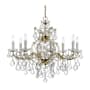 Crystorama Lighting Group Maria Theresa 9 Light 26" Wide Crystal Chandelier with Swarovski Spectra Crystal Accents Gold