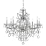 Crystorama Lighting Group Maria Theresa 9 Light 28" Wide Crystal Chandelier with Swarovski Spectra Crystal Accents Polished Chrome