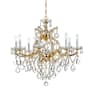 Crystorama Lighting Group Maria Theresa 9 Light 28" Wide Crystal Chandelier with Swarovski Spectra Crystal Accents Gold