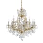 Crystorama Lighting Group Maria Theresa 13 Light 29" Wide Crystal Chandelier with Swarovski Spectra Crystal Accents Gold