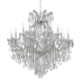 Crystorama Lighting Group Maria Theresa 19 Light 38" Wide Crystal Candle Style Chandelierwith with Italian Crystal Accents Polished Chrome
