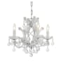 Crystorama Lighting Group Maria Theresa 4 Light 17" Wide Crystal Pendant with Italian Crystal Accents Polished Chrome