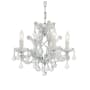 Crystorama Lighting Group Maria Theresa 4 Light 17" Wide Crystal Pendant with Swarovski Spectra Crystal Accents Polished Chrome