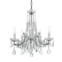 Crystorama Lighting Group Maria Theresa 5 Light 20" Wide Crystal Chandelier with Hand Cut Crystal Accents Polished Chrome