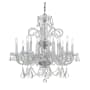 Crystorama Lighting Group Traditional Crystal 8 Light 27" Wide Crystal Chandelier with Swarovski Spectra Crystal Accents Polished Chrome
