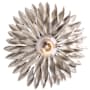 Crystorama Lighting Group Broche 11" Tall Wall Sconce Antique Silver