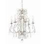 Crystorama Lighting Group Ashton 6 Light 22" Wide Crystal Chandelier with Swarovski Strass Crystal Accents Olde Silver