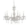 Crystorama Lighting Group Paris Market 6 Light 28" Wide Crystal Chandelier with Swarovski Spectra Crystal Accents Antique White