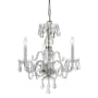 Crystorama Lighting Group Traditional Crystal 3 Light 16" Wide Crystal Pendant with Italian Crystal Accents Polished Chrome