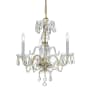 Crystorama Lighting Group Traditional Crystal 3 Light 16" Wide Crystal Pendant with Swarovski Spectra Crystal Accents Polished Brass