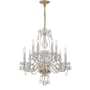 Crystorama Lighting Group Traditional Crystal 10 Light 23" Wide Crystal Chandelier with Swarovski Strass Crystal Accents Polished Brass