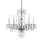 Crystorama Lighting Group Traditional Crystal 5 Light 21" Wide Crystal Chandelier with Swarovski Strass Crystal Accents Polished Chrome