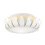 Crystorama Lighting Group Broche 3 Light 16" Wide Flush Mount Drum Ceiling Fixture with Frosted Glass Shade Matte White