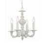 Crystorama Lighting Group Paris Market 4 Light 14" Wide Taper Candle Pendant Antique White