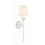 Crystorama Lighting Group Broche 21" Tall Wall Sconce Matte White