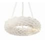 Crystorama Lighting Group Broche 18" Wide 6 Light Ring Chandelier with LED Bulbs Matte White
