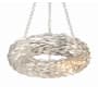 Crystorama Lighting Group Broche 18" Wide 6 Light Ring Chandelier with LED Bulbs Antique Silver