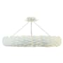 Crystorama Lighting Group Broche 8 Light 34" Wide Semi-Flush Ceiling Fixture Matte White