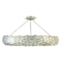 Crystorama Lighting Group Broche 8 Light 34" Wide Semi-Flush Ceiling Fixture Antique Silver
