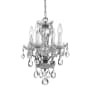 Crystorama Lighting Group Traditional Crystal 4 Light 11" Wide Crystal Pendant with Swarovski Strass Crystal Accents Polished Chrome