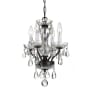 Crystorama Lighting Group Traditional Crystal 4 Light 11" Wide Crystal Pendant with Swarovski Strass Crystal Accents English Bronze