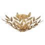 Crystorama Lighting Group Broche 4 Light 21" Wide Semi-Flush Bowl Ceiling Fixture Antique Gold