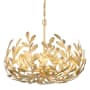 Crystorama Lighting Group Broche 5 Light 23" Wide Taper Candle Style Chandelier Antique Gold