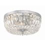 Crystorama Lighting Group Ceiling Mount 3 Light 14" Wide Flush Mount Bowl Ceiling Fixture with Swarovski Spectra Crystal Accents Polished Chrome