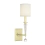 Crystorama Lighting Group Paxton Single Light 17" Tall Wall Sconce Aged Brass
