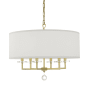 Crystorama Lighting Group Paxton 6 Light 26" Wide Drum Chandelier Aged Brass