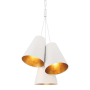 Crystorama Lighting Group Alston 20" Wide Multi Light Pendant Matte White / Antique Gold