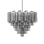 Crystorama Lighting Group Addis 12 Light 27" Wide Chandelier with Smoke Tronchi Glass Polished Chrome