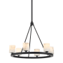 Crystorama Lighting Group Aragon 6 Light 23" Wide LED Ring Chandelier Matte Black