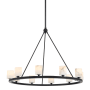 Crystorama Lighting Group Aragon 10 Light 35" Wide LED Ring Chandelier Matte Black