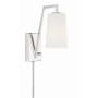 Crystorama Lighting Group Avon 12" Tall Wall Sconce Polished Nickel