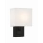 Crystorama Lighting Group Brent 10" Tall Wall Sconce Black Forged