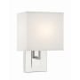 Crystorama Lighting Group Brent 10" Tall Wall Sconce Polished Nickel
