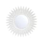 Crystorama Lighting Group Broche 20" Sunburst Flat Steel Framed Accent Mirror Matte White