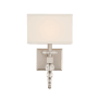 Crystorama Lighting Group Clover 16" Tall Wall Sconce with Glass Ball Accents Brushed Nickel
