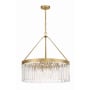 Crystorama Lighting Group Emory 8 Light 24" Wide Crystal Drum Chandelier with a Crystal Shade Modern Gold