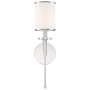 Crystorama Lighting Group Hatfield 19" Tall Wall Sconce with Crystal Accents Polished Nickel