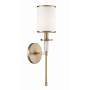 Crystorama Lighting Group Hatfield 19" Tall Wall Sconce with Crystal Accents Vibrant Gold