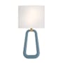 Crystorama Lighting Group Jori 2 Light 20" Tall Wall Sconce with Silk Shade Aged Brass / Blue