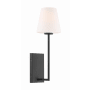 Crystorama Lighting Group Lena 18" Tall Wall Sconce Black Forged