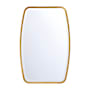 Crystorama Lighting Group Lindee 24"W x 36"H Rectangular Beveled Steel Framed Accent Mirror Antique Gold