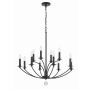 Crystorama Lighting Group Mila 12 Light 32" Wide Taper Candle Style Chandelier Black
