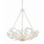 Crystorama Lighting Group Marselle 6 Light 24" Wide Taper Candle Abstract Chandelier Matte White